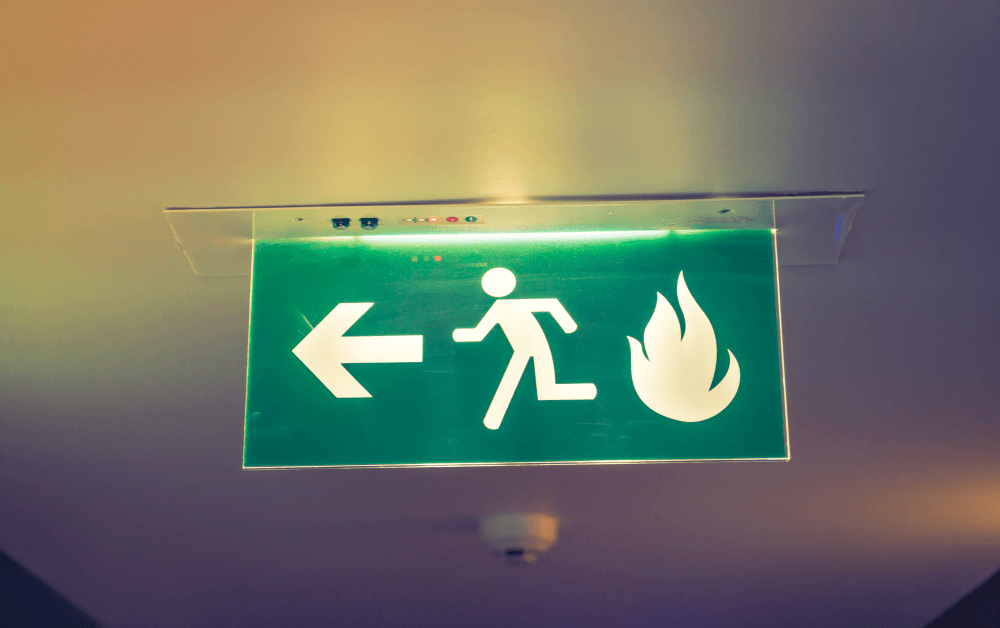 exit signs first quality fire
