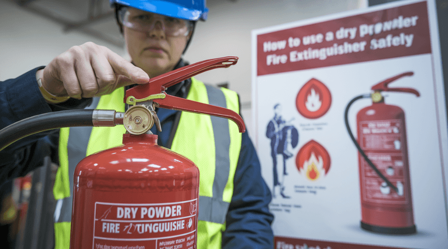 a Dry Powder Fire Extinguisher
